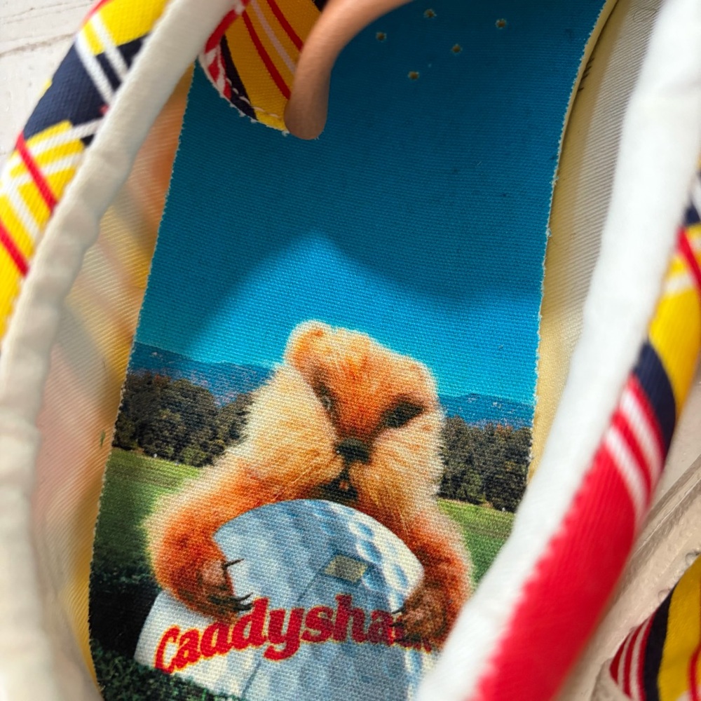 Hey Dude x Caddyshack NWT size 11 Men’s Wally Slip On Plaid Canvas Loafers Golf - Picture 4 of 12